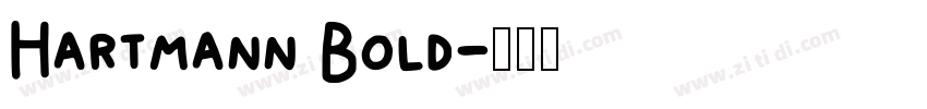 Hartmann Bold字体转换